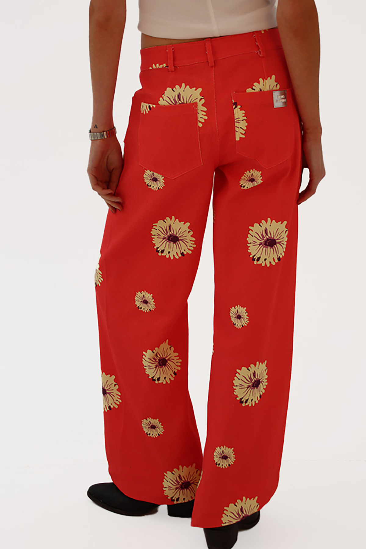 Pantalón Recto Flores Maxi - Imagen 5