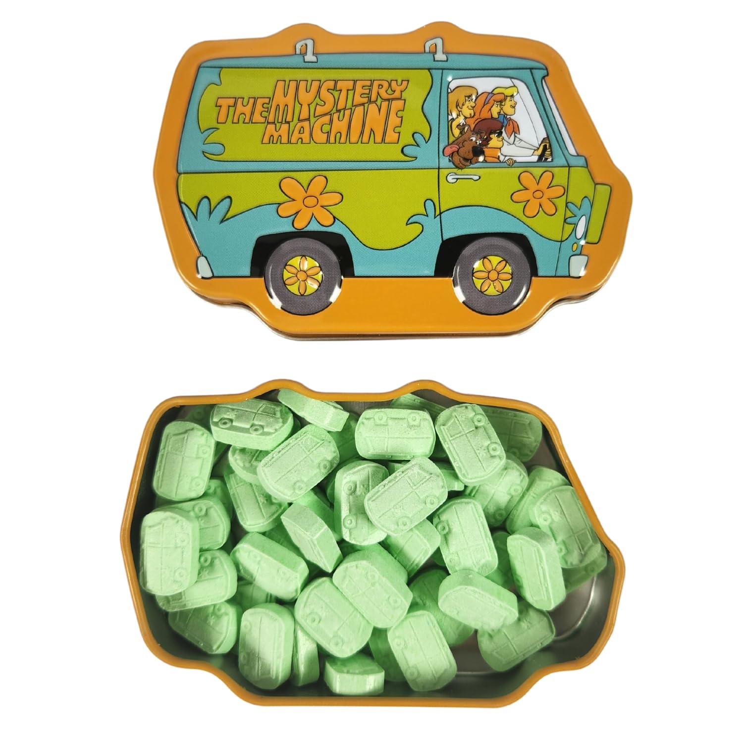Scooby Doo The Mystery Machine Van Candies, 1.5 Ounce Tin - 12 Count Display Box - Imagen 6